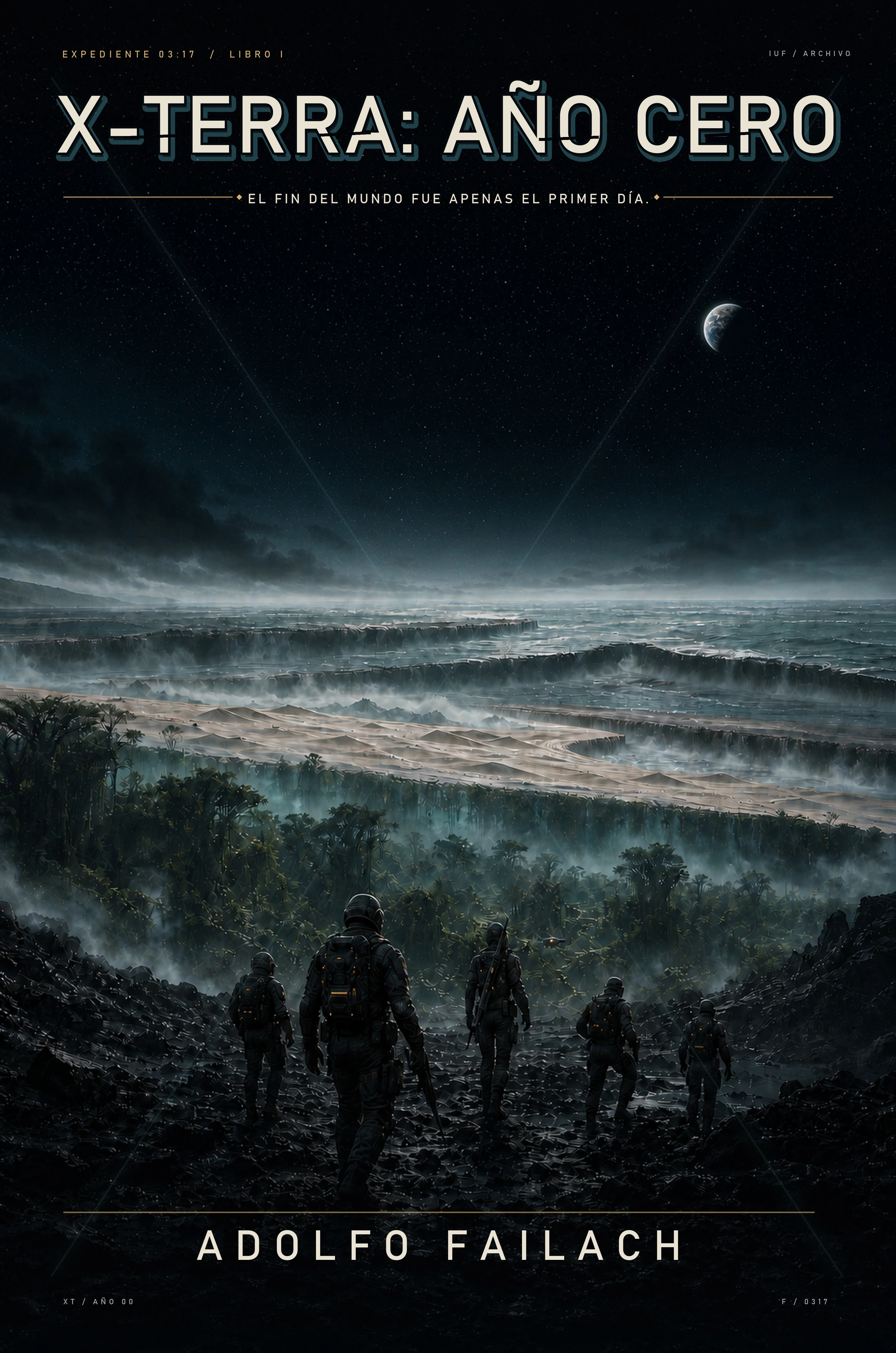 Portada de X‑TERRA: AÑO CERO, de Adolfo Failach.